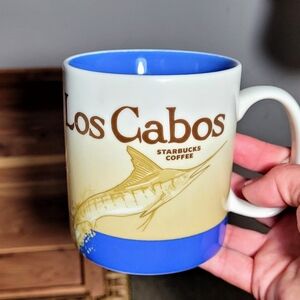 Starbucks Los Cabos Blue and Tan Mug